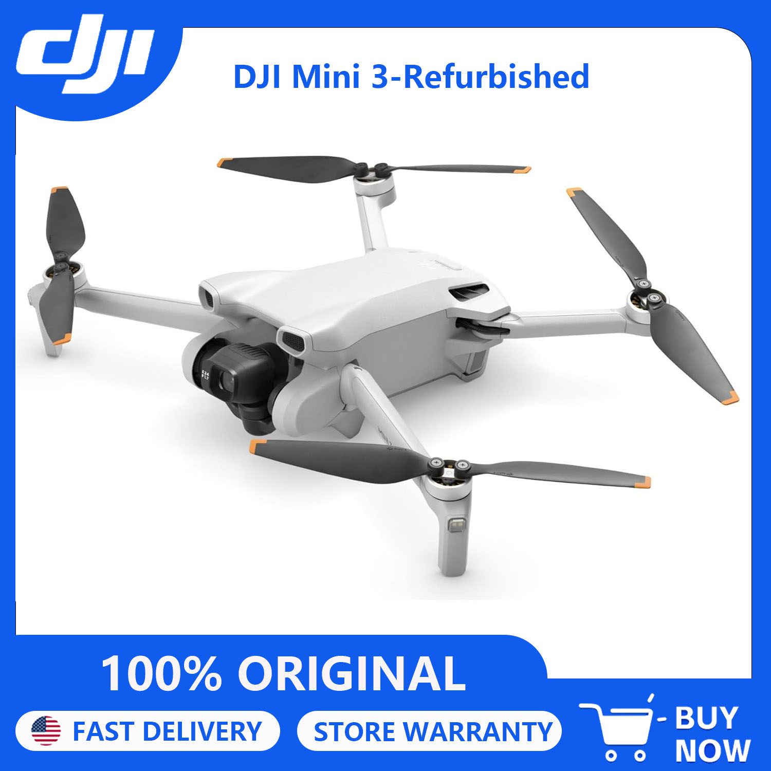Drone Video Production - ซ่อมแซมโดรน DJI Mini 3 พร้อมกล้องสำหรับผู้ใหญ่ 4K