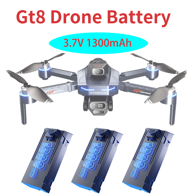 Drone Surveying - ต้นฉบับ 3.7V 1300mAh GT8 Drone แบตเตอรี่หน้าจอ