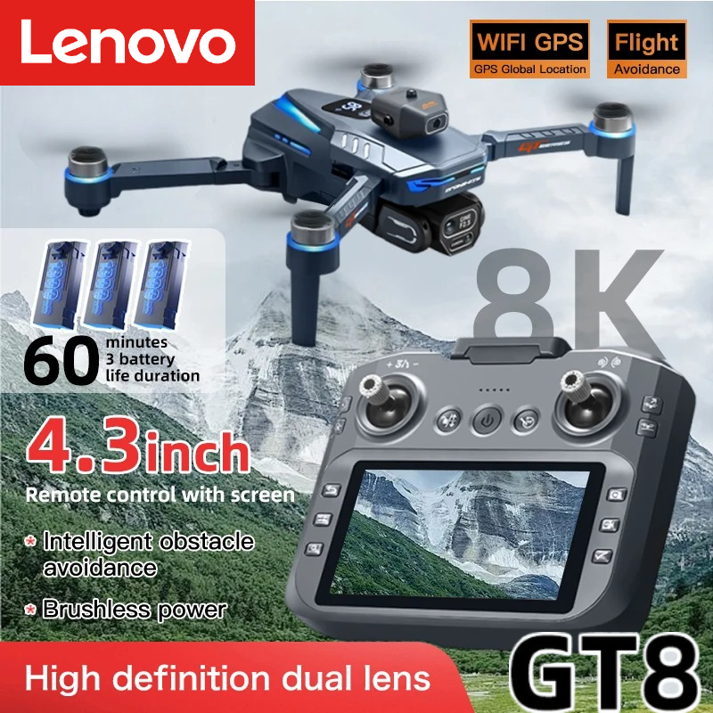 Drone Photogrammetry - โดรน Lenovo GT8 8K ระดับมืออาชีพ กล้องคู่