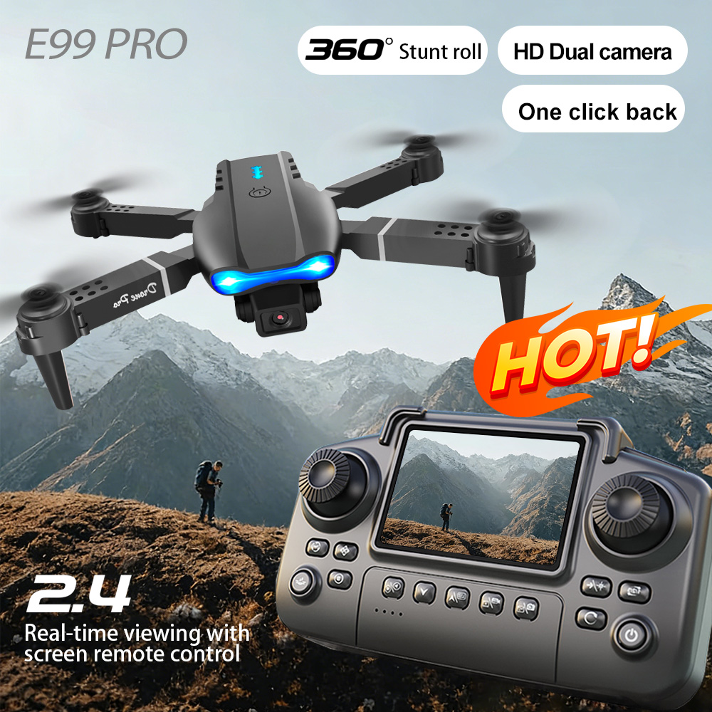 Drone Aerial Photography - โดรนถ่ายภาพทางอากาศ เลนส์คู่ สลับโหมดถ่ายภาพด้วยท่าทาง ฟิลเตอร์ความงาม 110 °