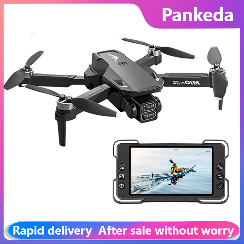 Drone Cinematic - โดรนกล้อง M10 พร้อมรีโมทคอนโทรลหน้าจอในตัว กล้องคู่ ระบบ Optical