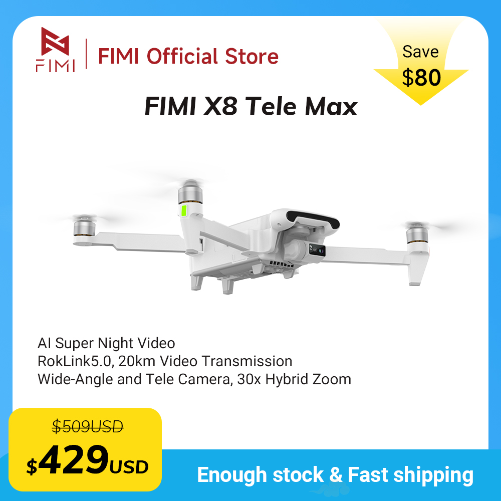 โดรน FIMI X8 Tele Max รุ่นใหม่ - Drone Thermal Imaging บทวิจารณ์และราคา