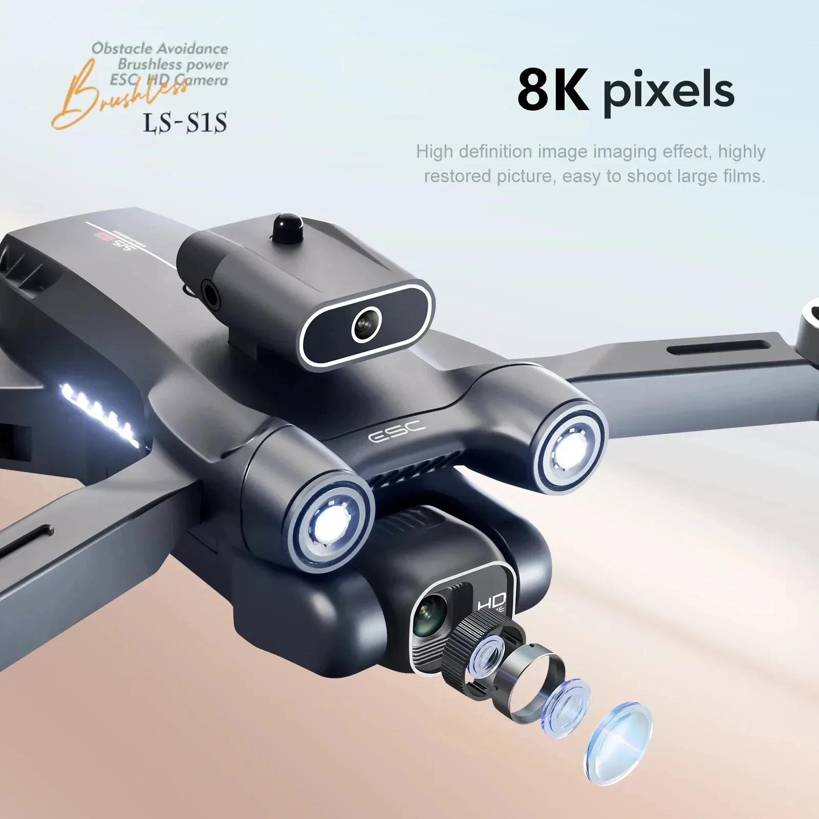 โดรนติด GPS 5G S1S ใหม่กล้องโด - Drone Cinematic บทวิจารณ์และราคา