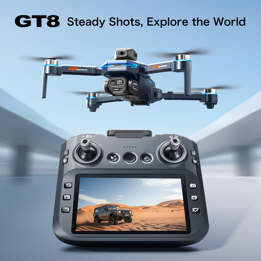 GT8 Max โดรนพับได้ 8K HD กล้อง - Drone Mapping บทวิจารณ์และราคา