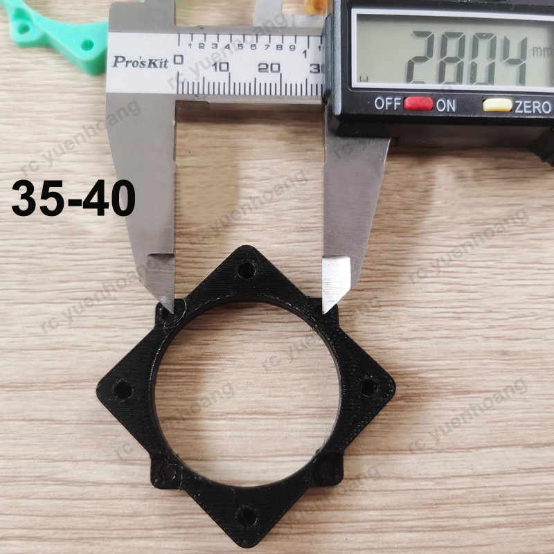 4PCS 3D พิมพ์ 4028 พัดลมระบายค - Drone 3D Modeling บทวิจารณ์และราคา