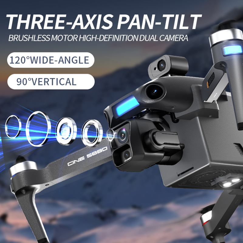 โดรนกล้องคู่ 8K รุ่นใหม่ ปี 20 - Drone Cinematic บทวิจารณ์และราคา